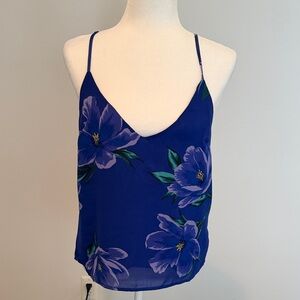 Stylish Blue Floral Camisole